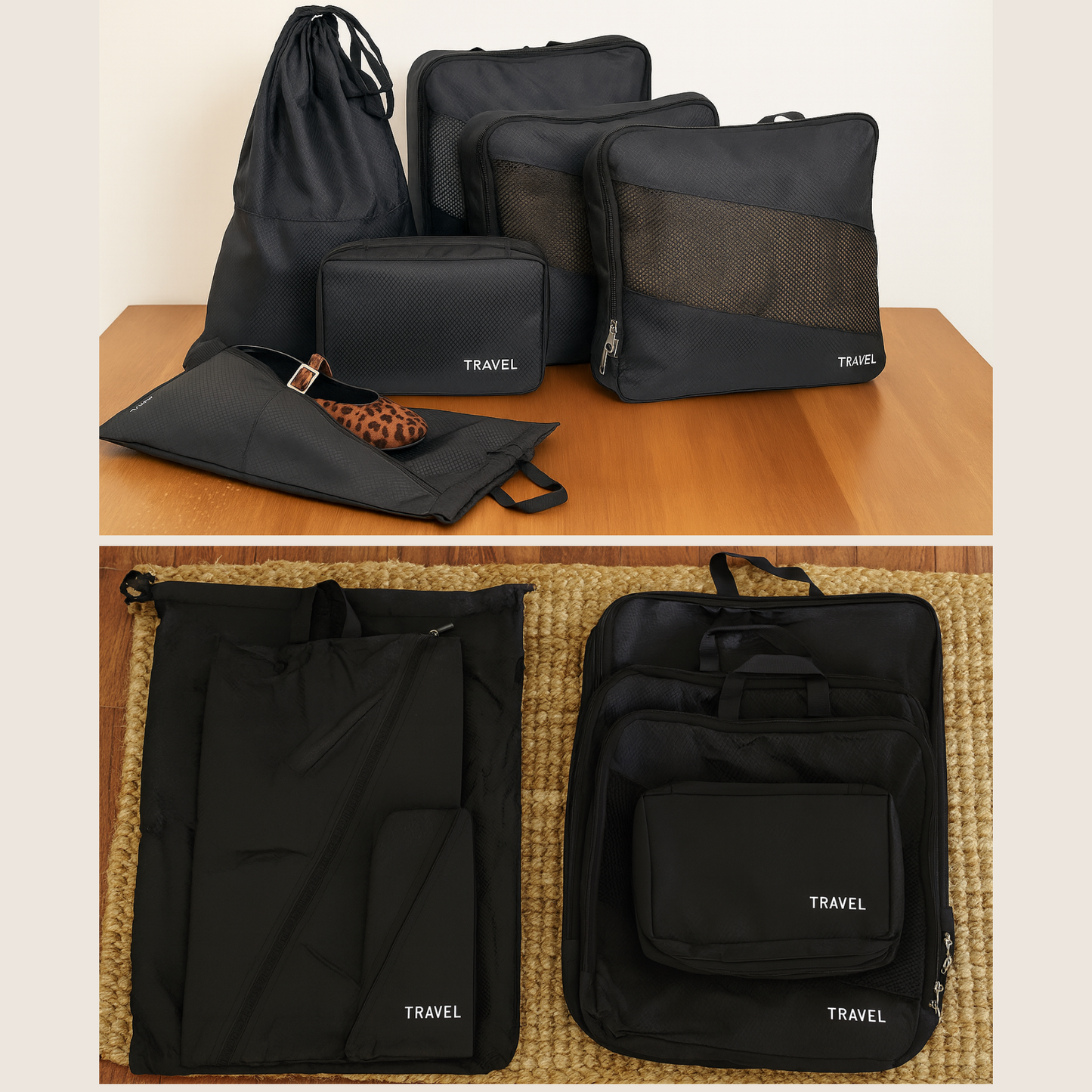 PackPro™ – Set Organizador de Equipaje de 6 Piezas con Compresión