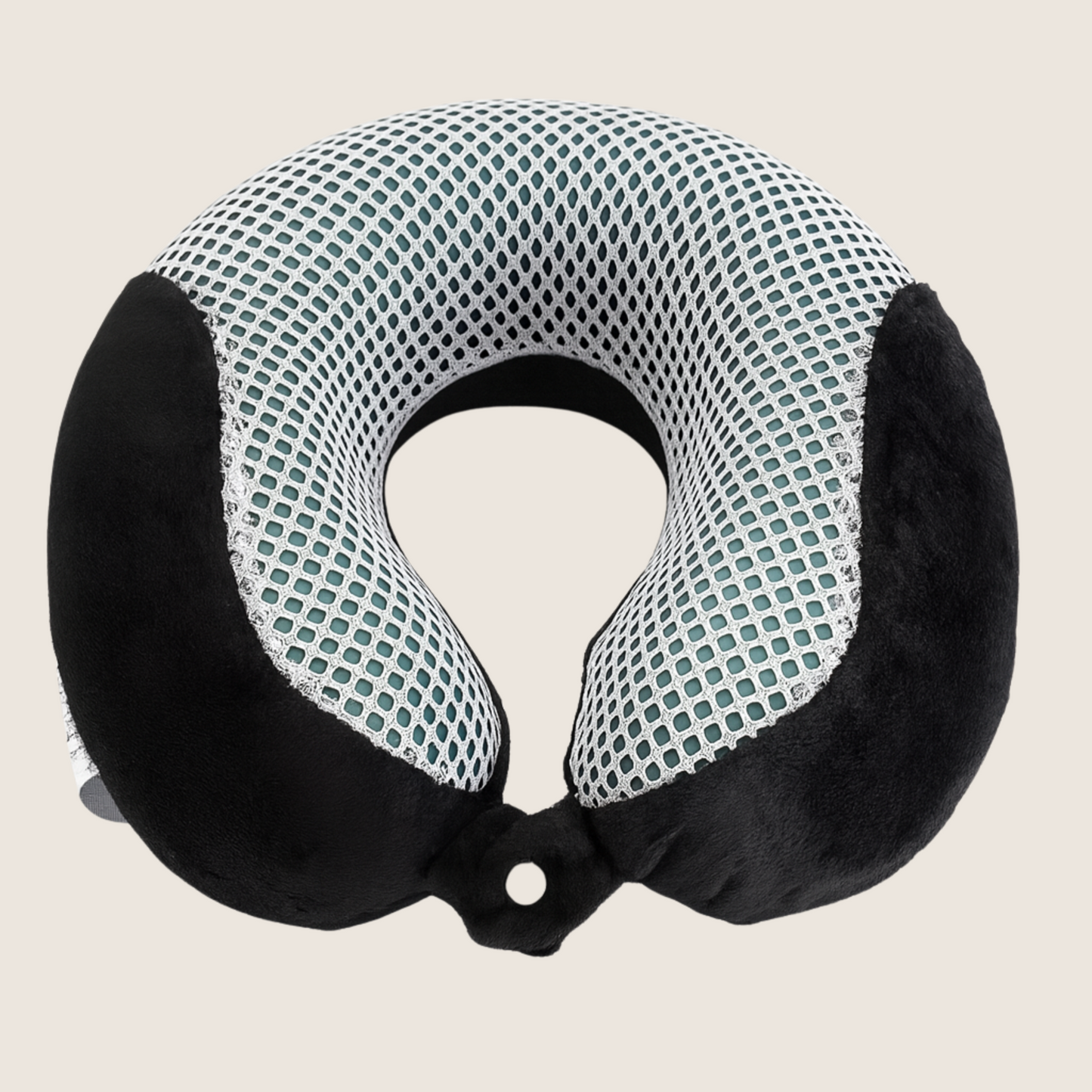 almohada de viaje bamboo cool con gel refrescante kaia travel color negro