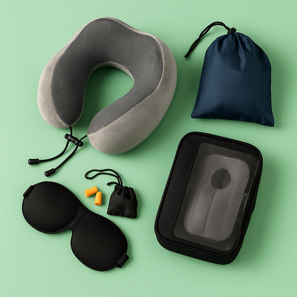 Almohadas y comodidades de viaje
