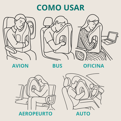 Travelsky® Air Sleeper - Almohada Inflable Ergonómica