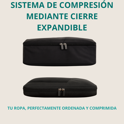 PackPro™ – Set Organizador de Equipaje de 6 Piezas con Compresión