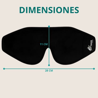 dimensiones antifaz para dormir 3d lightblock kaia travel