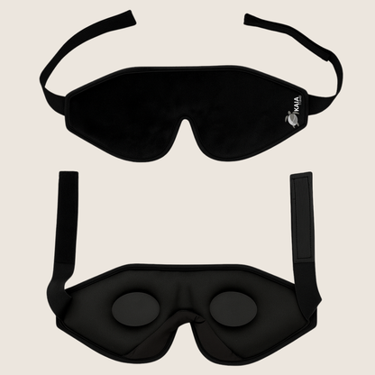 diseño 3d del antifaz lightblock sin presión en los ojos