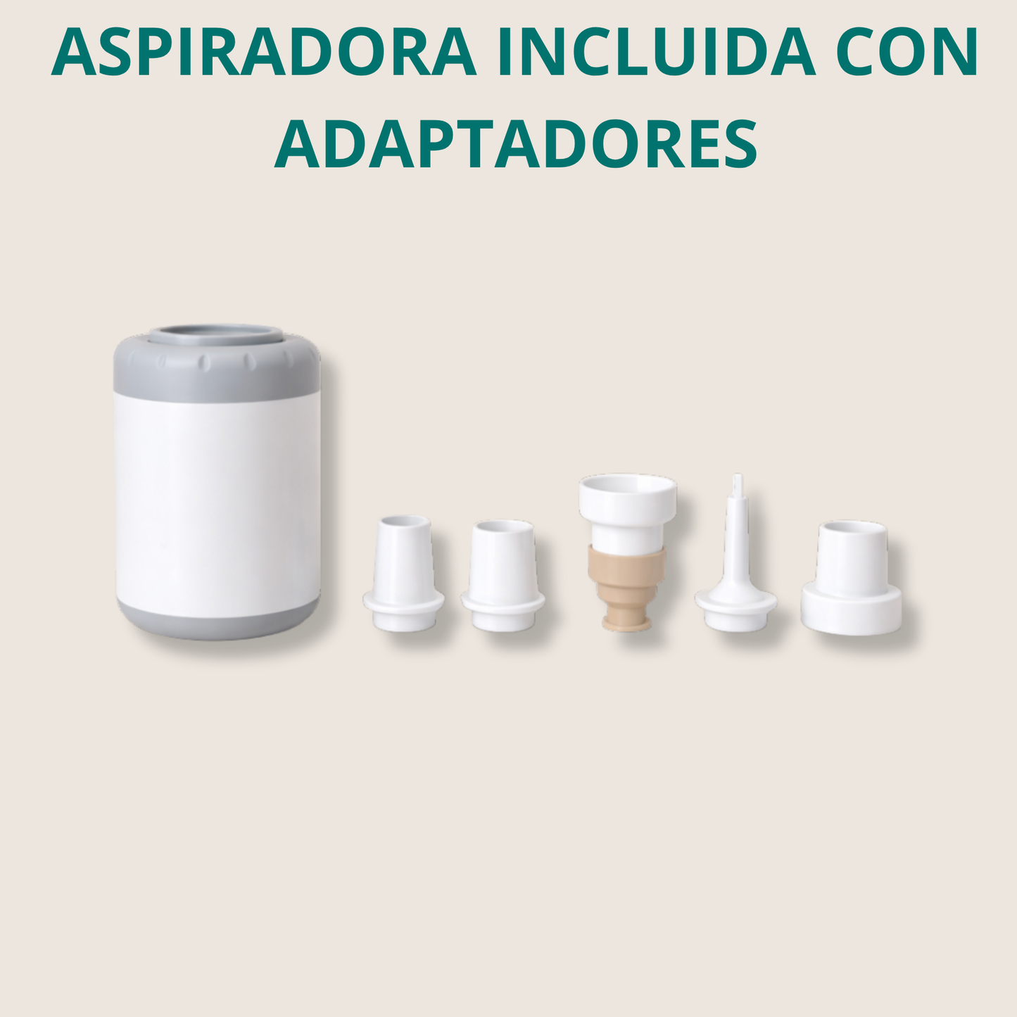 Aspiradora portátil con adaptadores para bolsas al vacío
