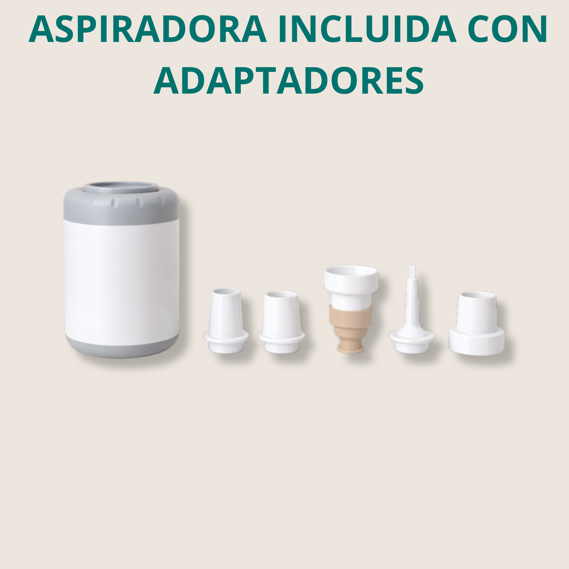 Aspiradora portátil con adaptadores para bolsas al vacío
