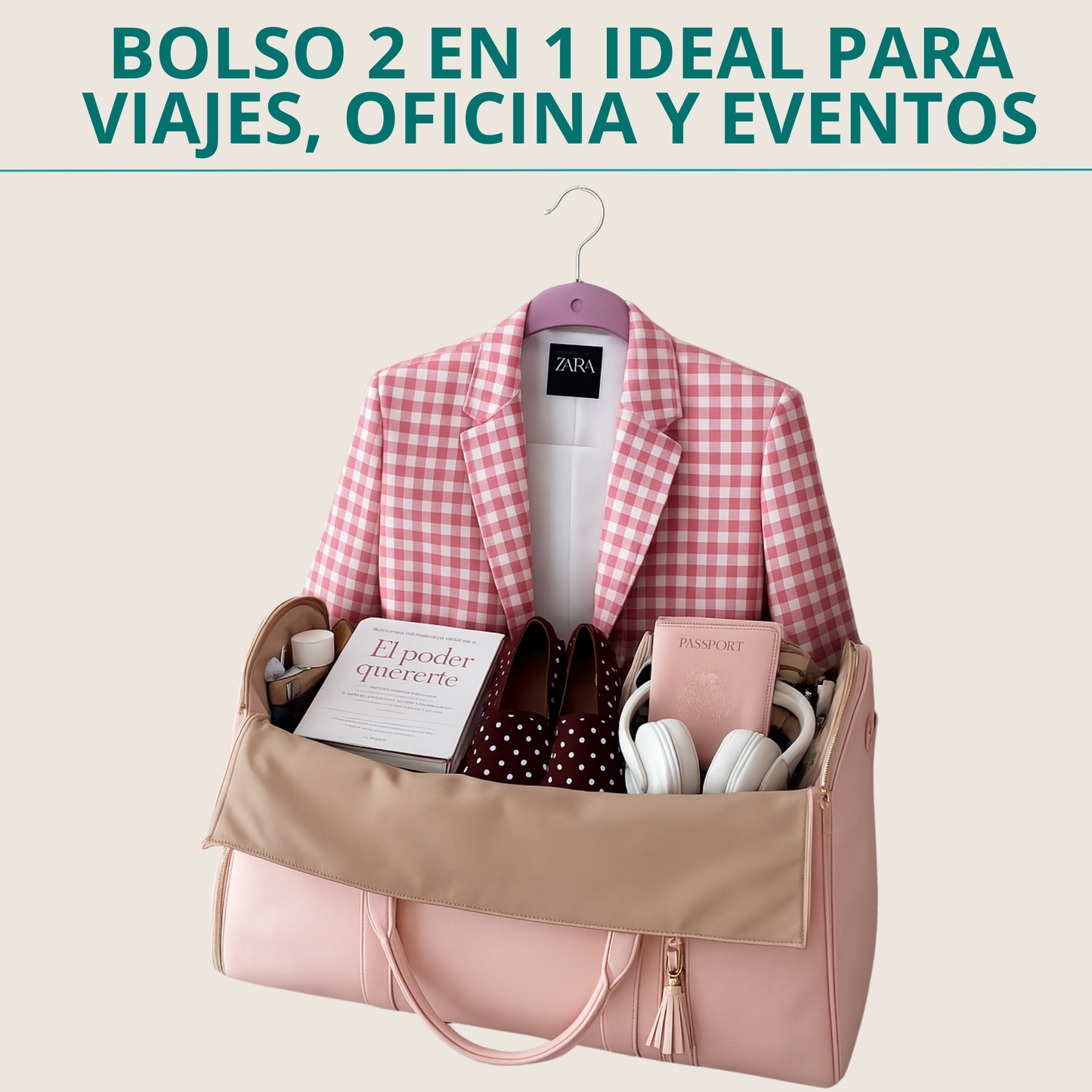 bolso portatrajes suitpro usado para viajes de eventos