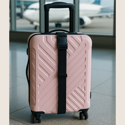 correa de equipaje luggagestrap asegurando una maleta