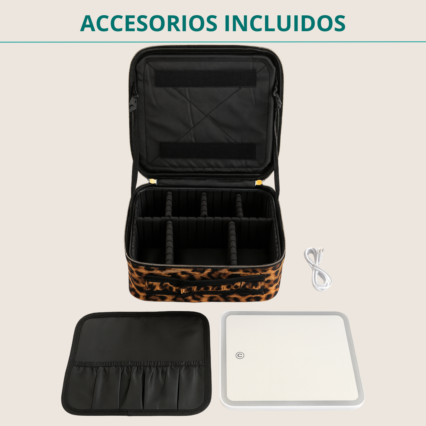 Accesorios del cosmetiquero glowcase