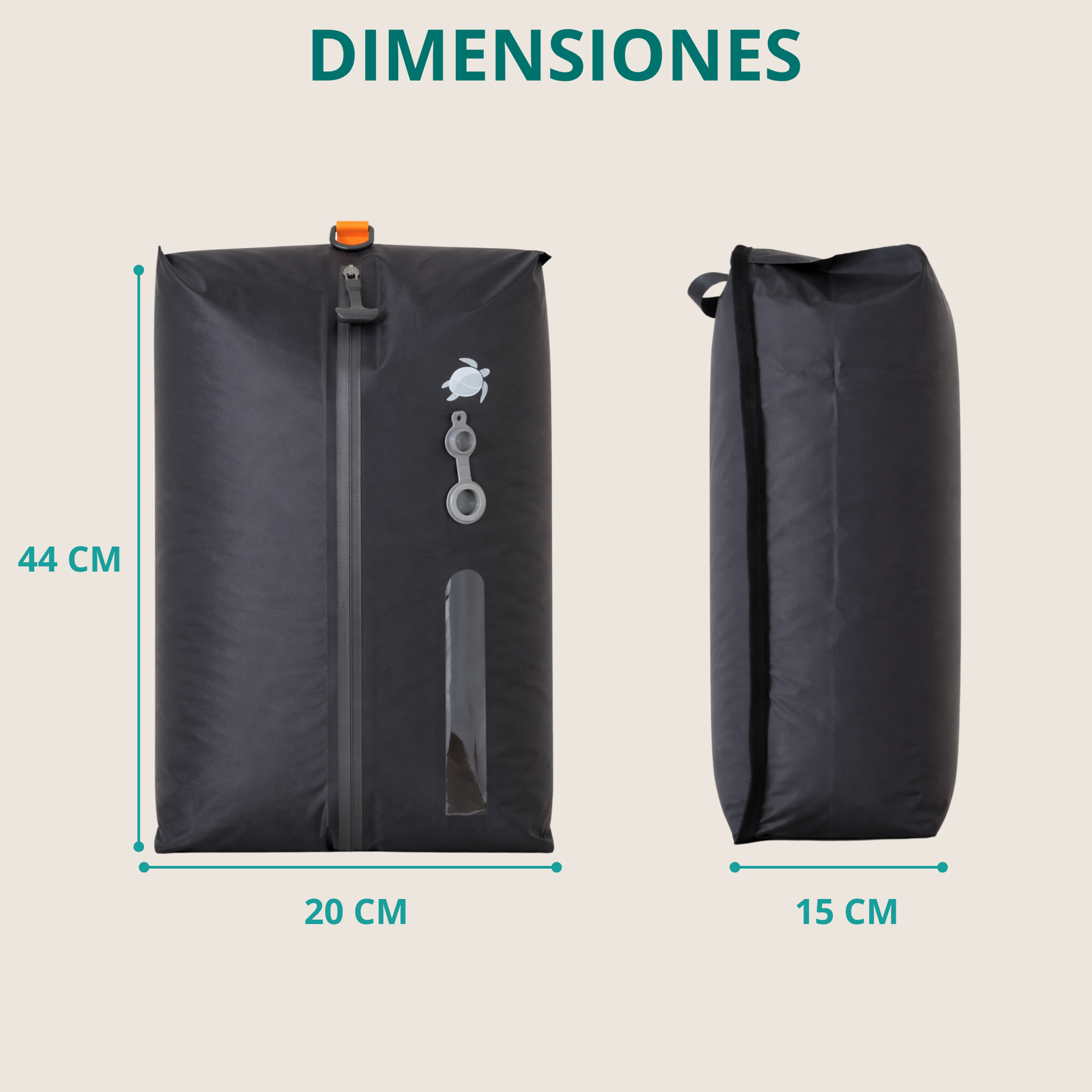Dimensiones de bolsa de compresión al vacío para equipaje