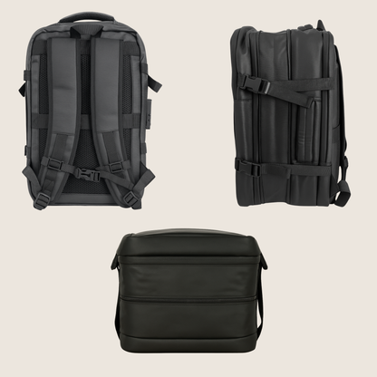 mochila airlock pro expandida con mayor capacidad de carga