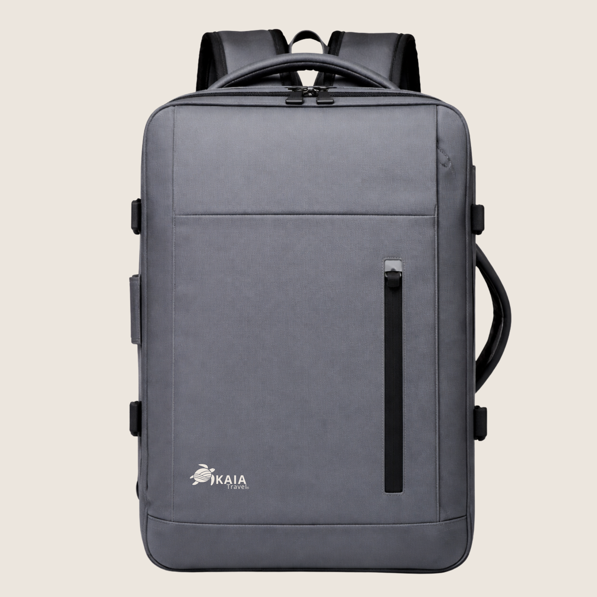 Mochila frontal color gris