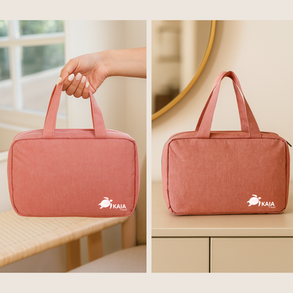 neceser colgante de viaje hangbang colgado en baño