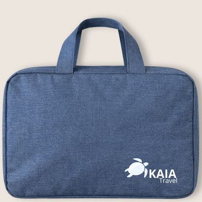Neceser colgante frontal color azul