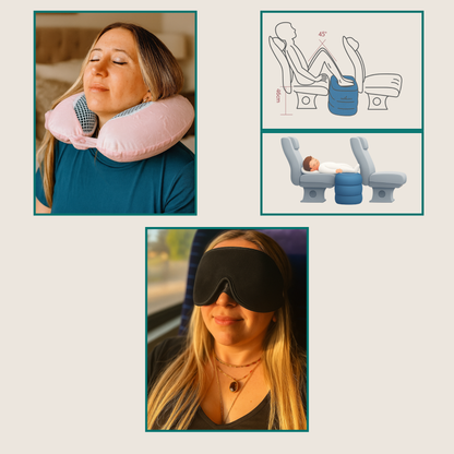 pack confort total de viaje kaia travel usado durante un viaje