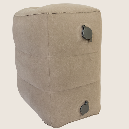 reposapies inflable ajustable airrest kaia travel color gris